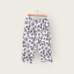 Hearts of Palm Black Floral Kids Bottoms